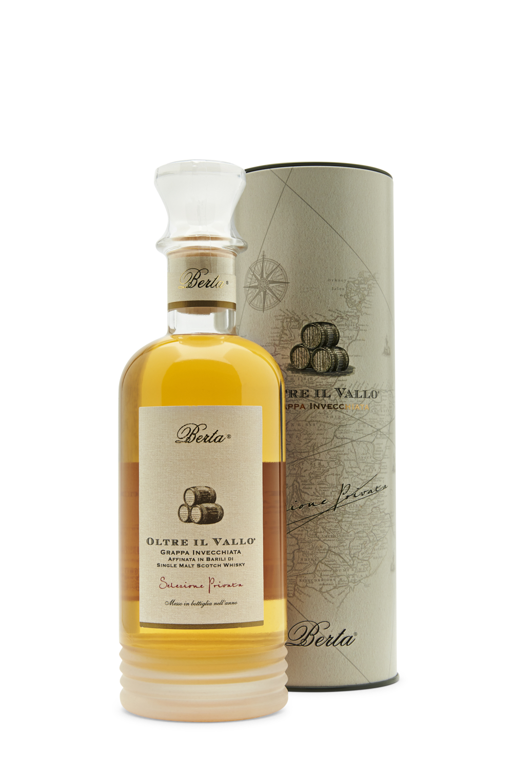Berta Oltre il Vallo 2020 Grappa Invecchiata mit Geschenkdose 