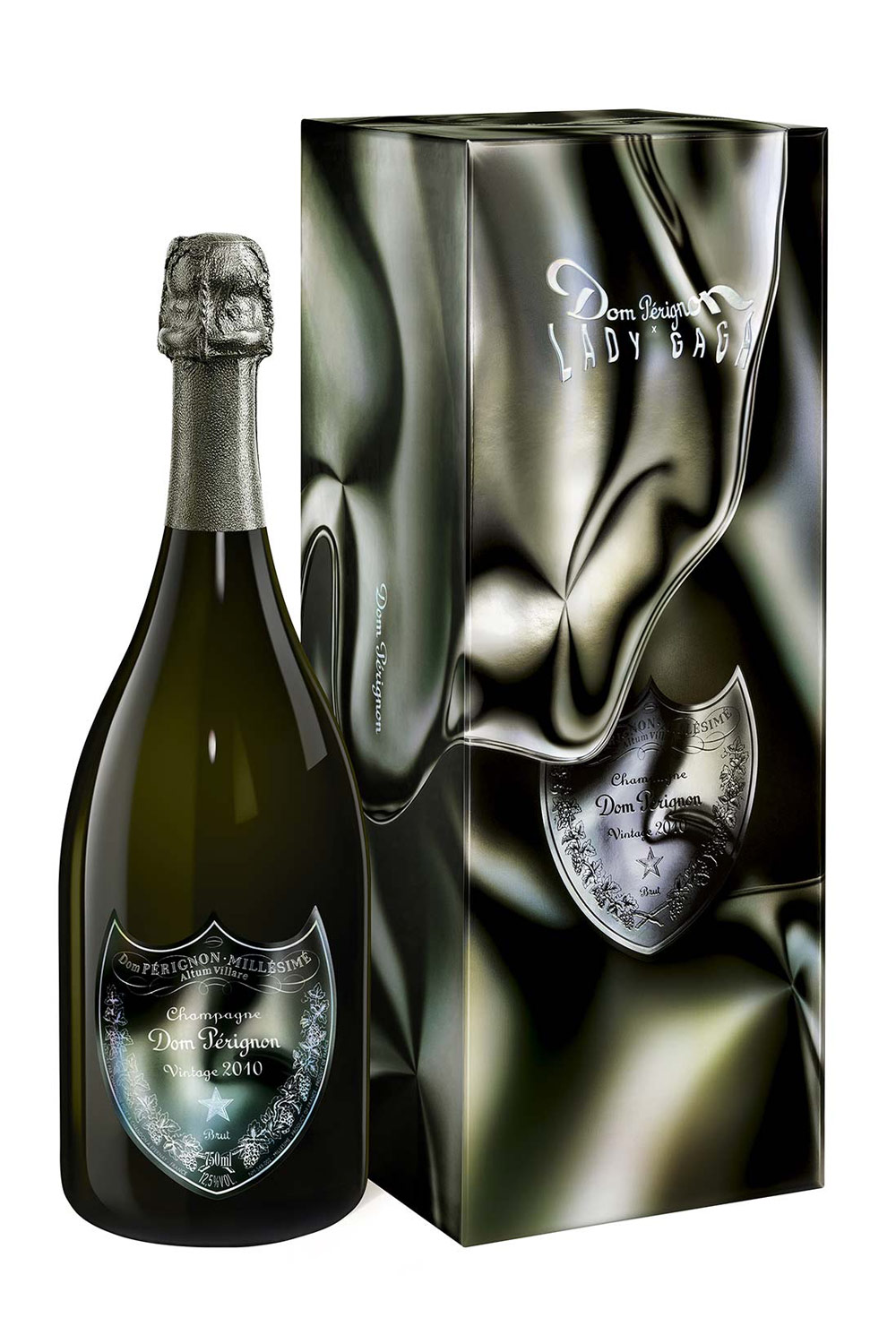 Dom Pérignon Champagner Brut Lady Gaga Limited Edition Vintage 2010 mit Geschenkbox