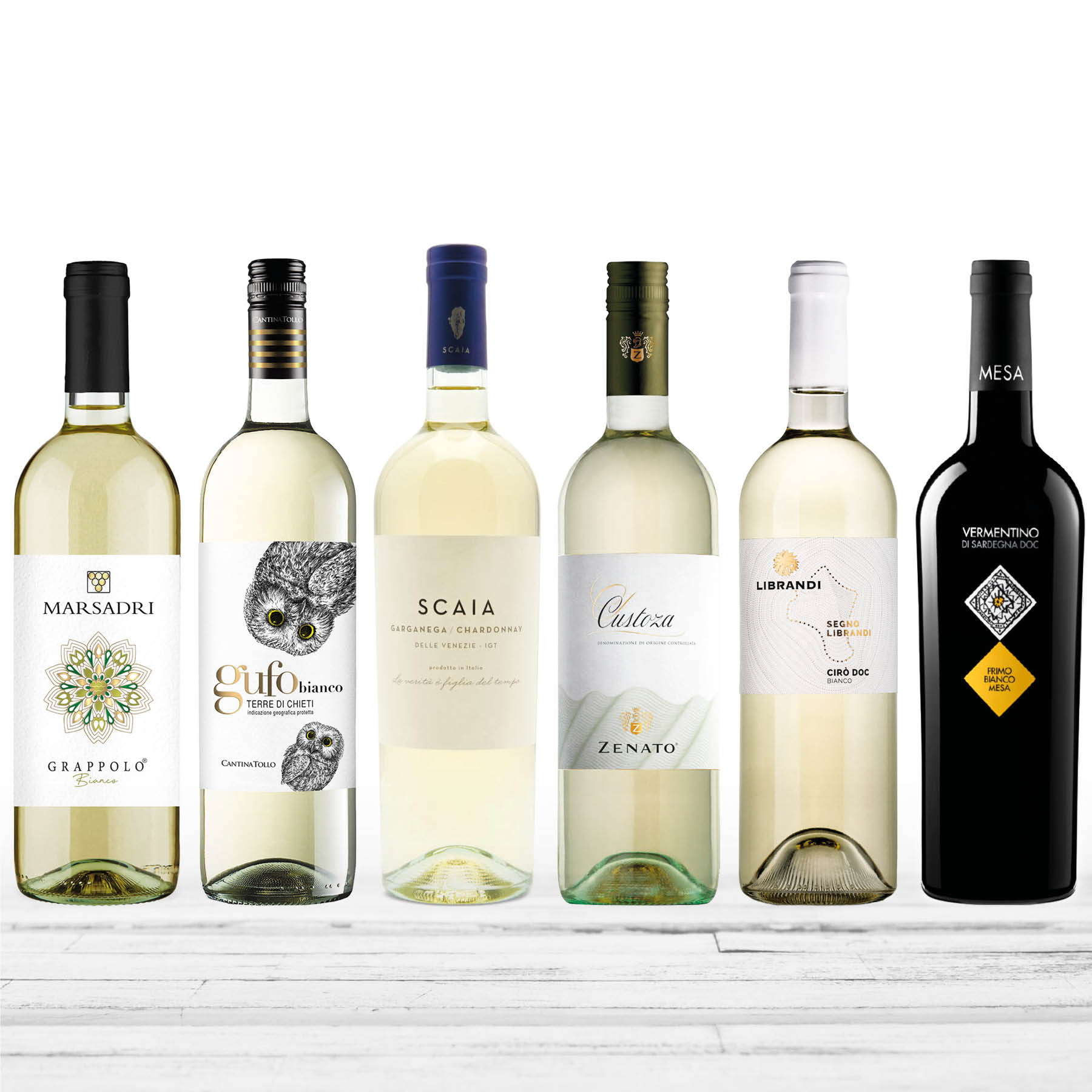 Probierpaket Beliebte italienische Weißweine trocken (6 x 0,75 l)
