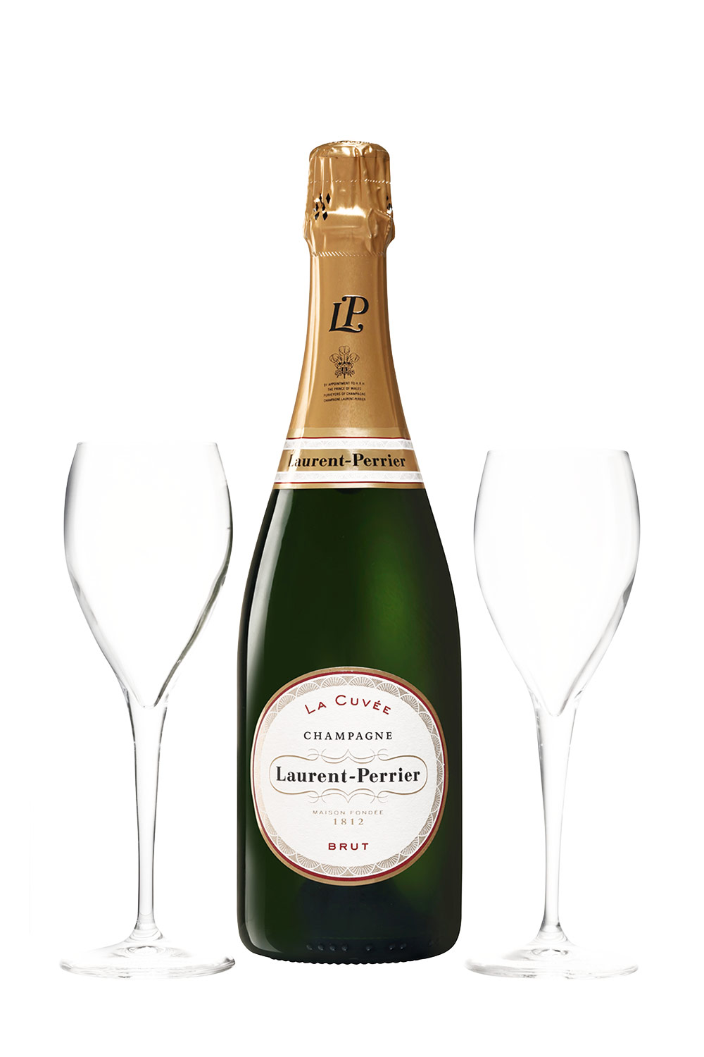 Laurent-Perrier La Cuvée Champagner Brut Box mit 2 Gläser