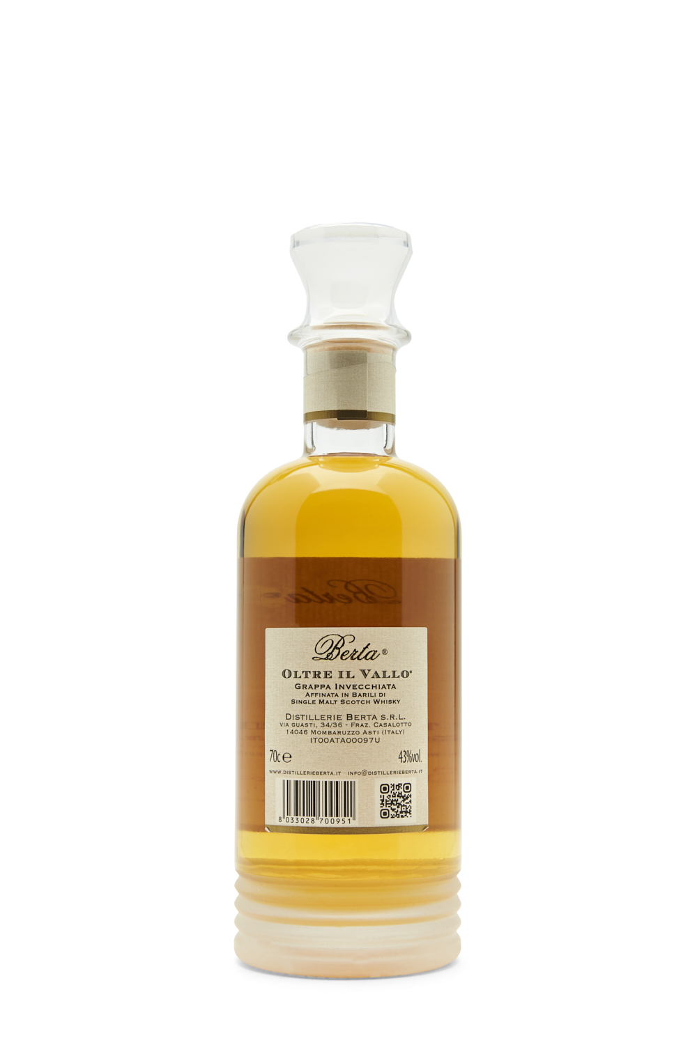 Berta Oltre il Vallo 2020 Grappa Invecchiata mit Geschenkdose 