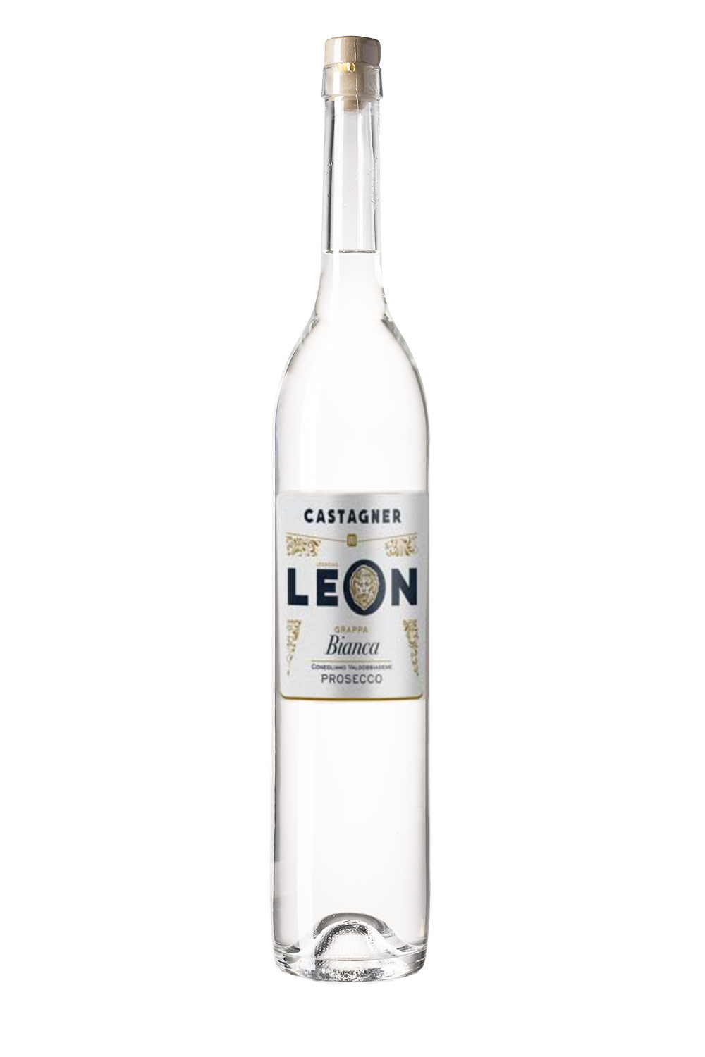 Castagner Conegliano Valdobbiadene Leon Grappa Bianca 1,5 Liter