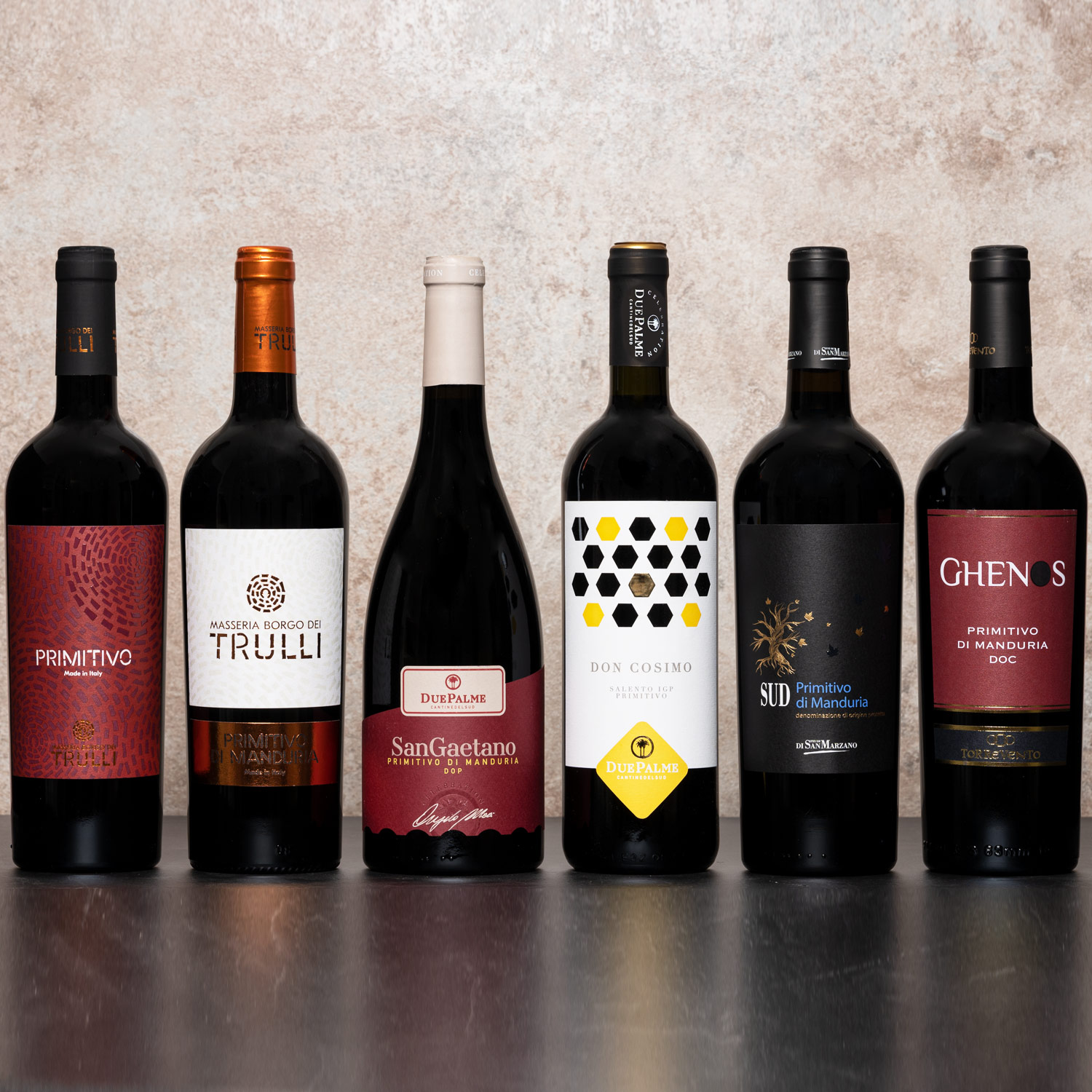 Probierpaket Primitivo - Der Rotwein-Topseller aus Apulien (6 x 0,75l)