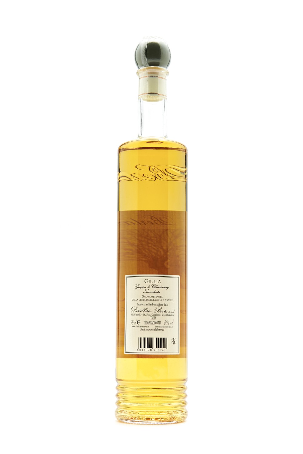 Berta Giulia Grappa di Chardonnay e Cortese Invecchiata 0,7 Liter