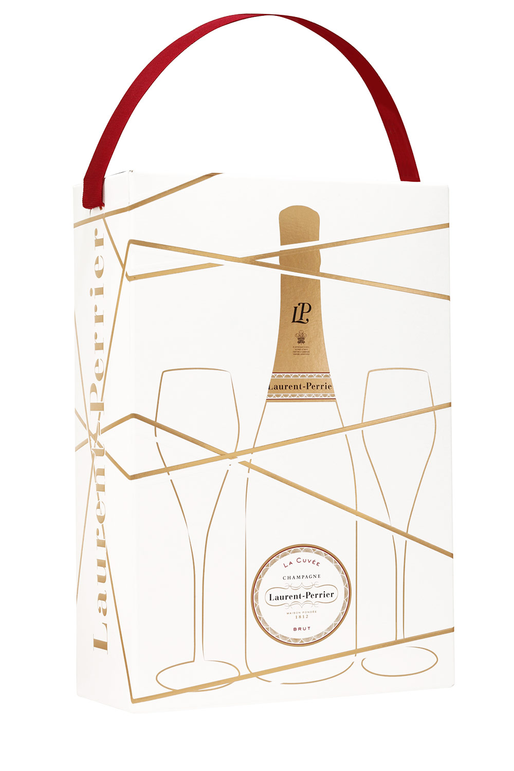 Laurent-Perrier La Cuvée Champagner Brut Box mit 2 Gläser