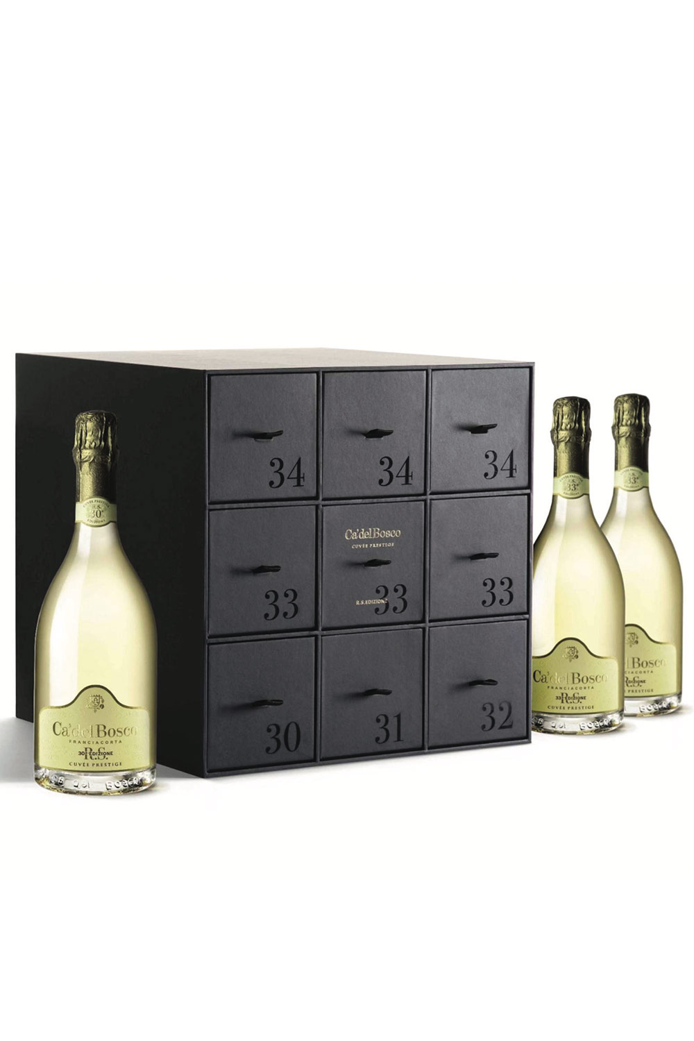 Ca´del Bosco Cuvée Prestige Franciacorta Brut Vertikal Edizione RS 9er Box