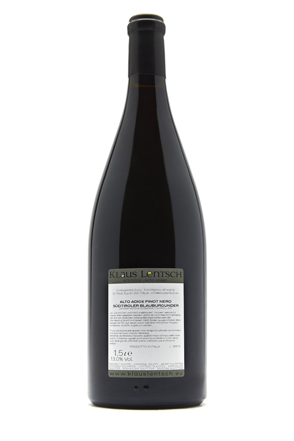 Klaus Lentsch Bachgart Blauburgunder DOC 2015 Magnum