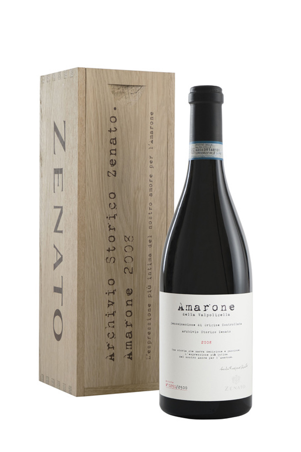 Zenato Archivio Storico Zenato Amarone della Valpolicella Riserva DOC 2008 mit Holzkiste