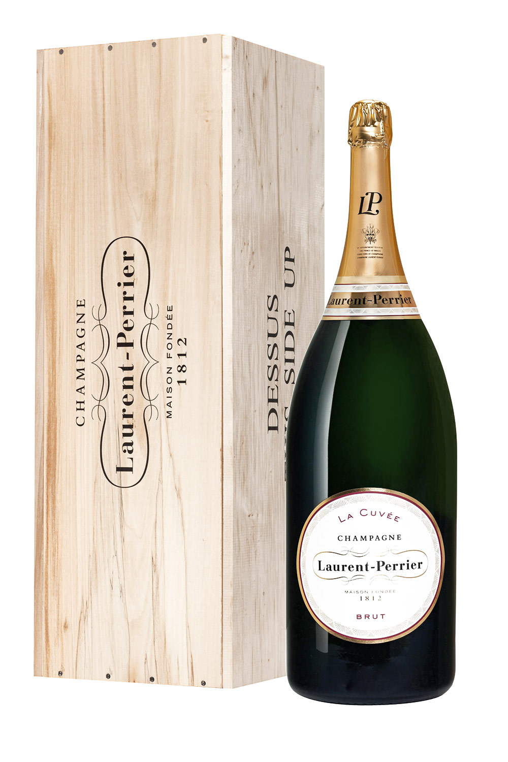 Laurent-Perrier La Cuvée Champagner Brut 6 Liter mit Holzkiste